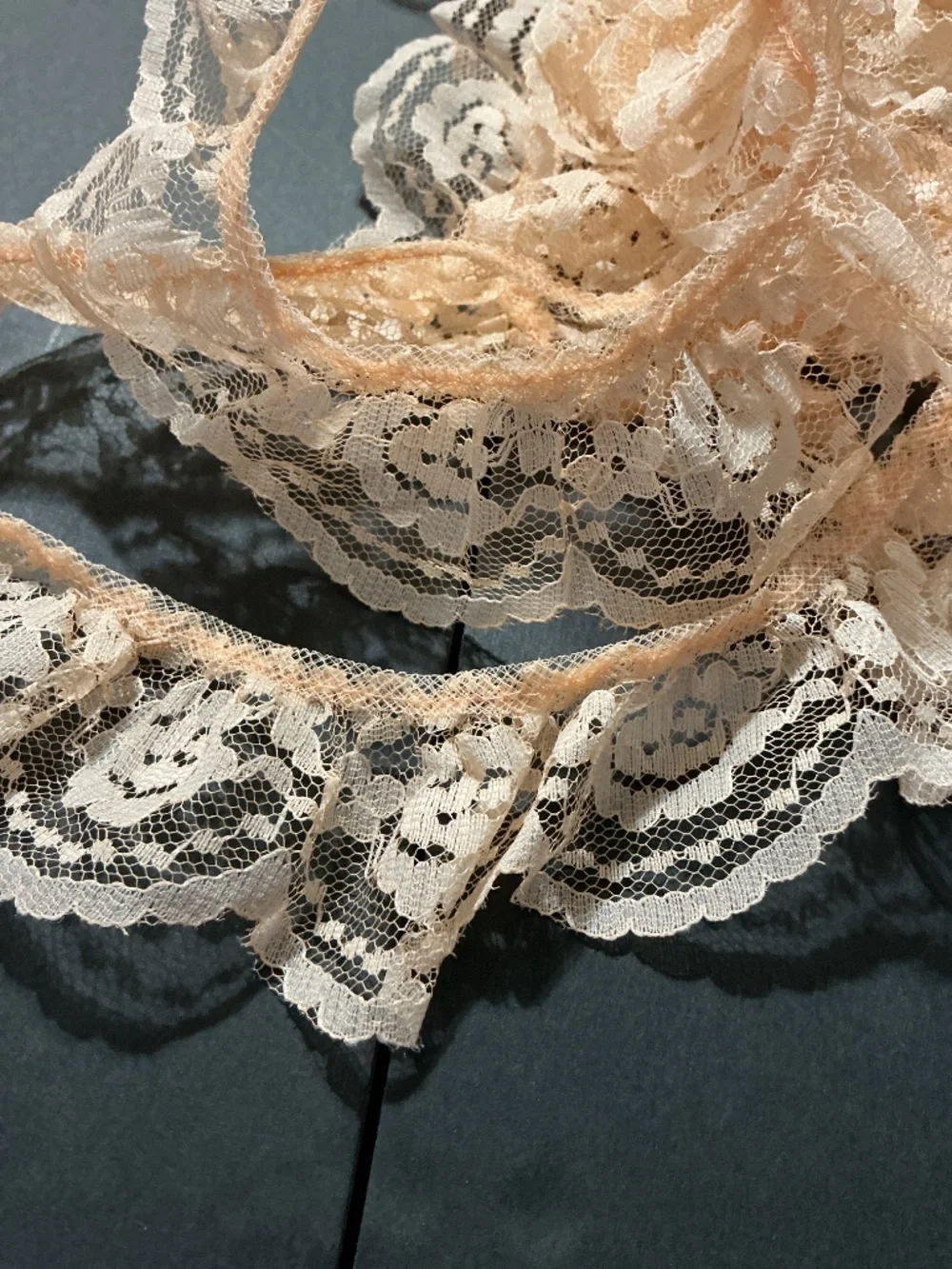 Vintage Lace Trim Lot  Ruffled Scrapbooking Memory Books Sewing Craft Supply